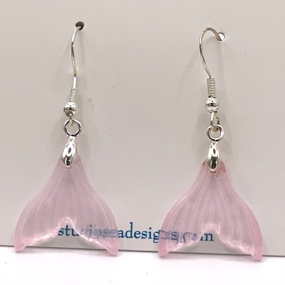 Sterling Silver Mermaid Tail Earrings-New! - Picture 2 of 4
